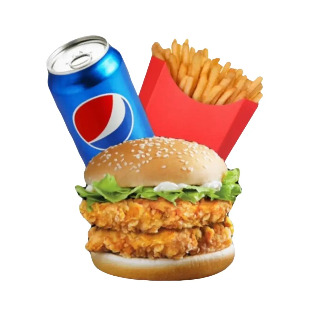 Double Crispy Chicken Burger Meal