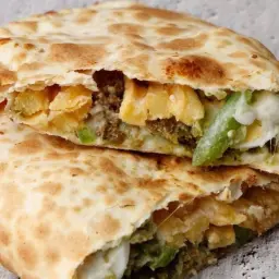 Falafel and Cheddar Pie