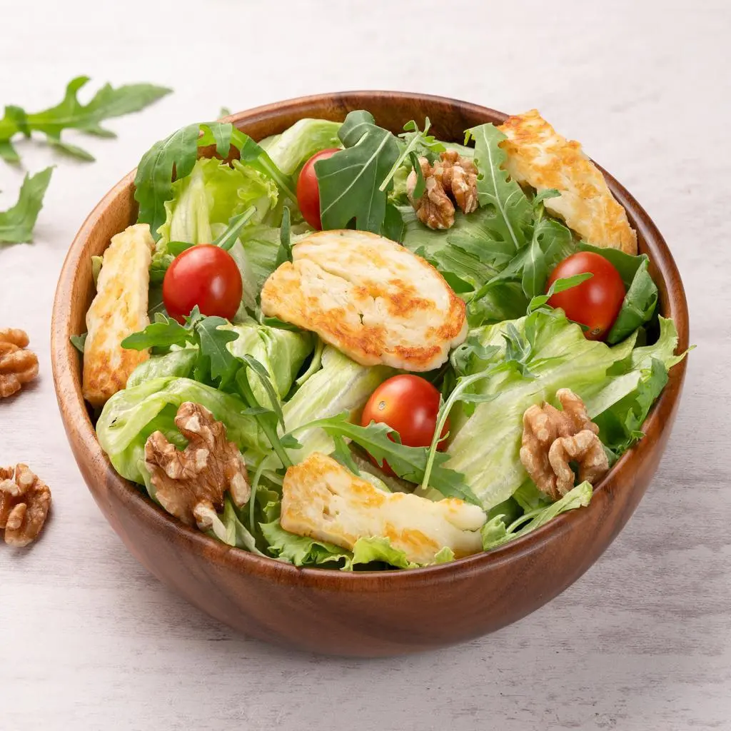 Roasted Halloumi Salad