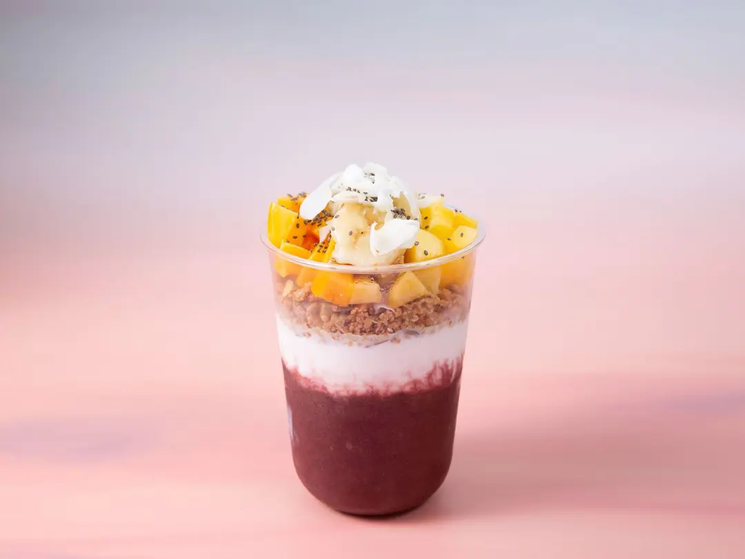 Peach Mango Banana Parfait