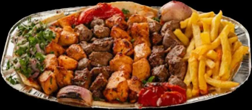 Mixed grilled kebab