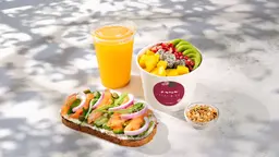 Signature Acai Bowl + Avo Toast + Drink