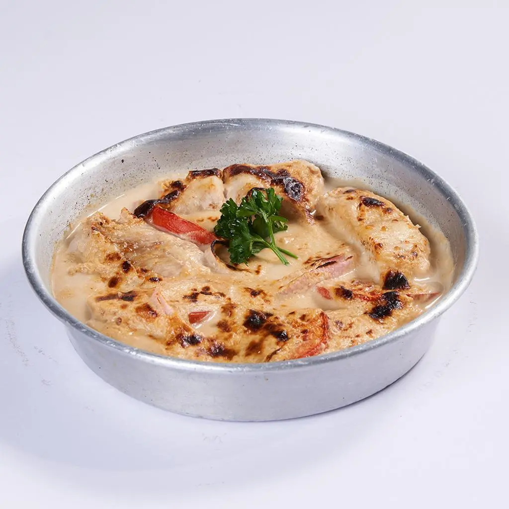 صينية سمك مع الطحينية