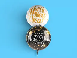 Two Happy New Year Balloons 0283
