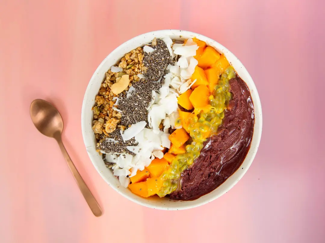 Passion Fruit Mango & Coconut Acai Bowl