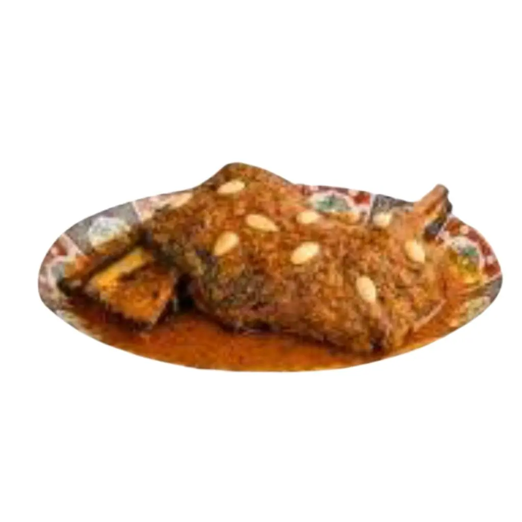 Boasted Shoulder with Sauce & Almonds