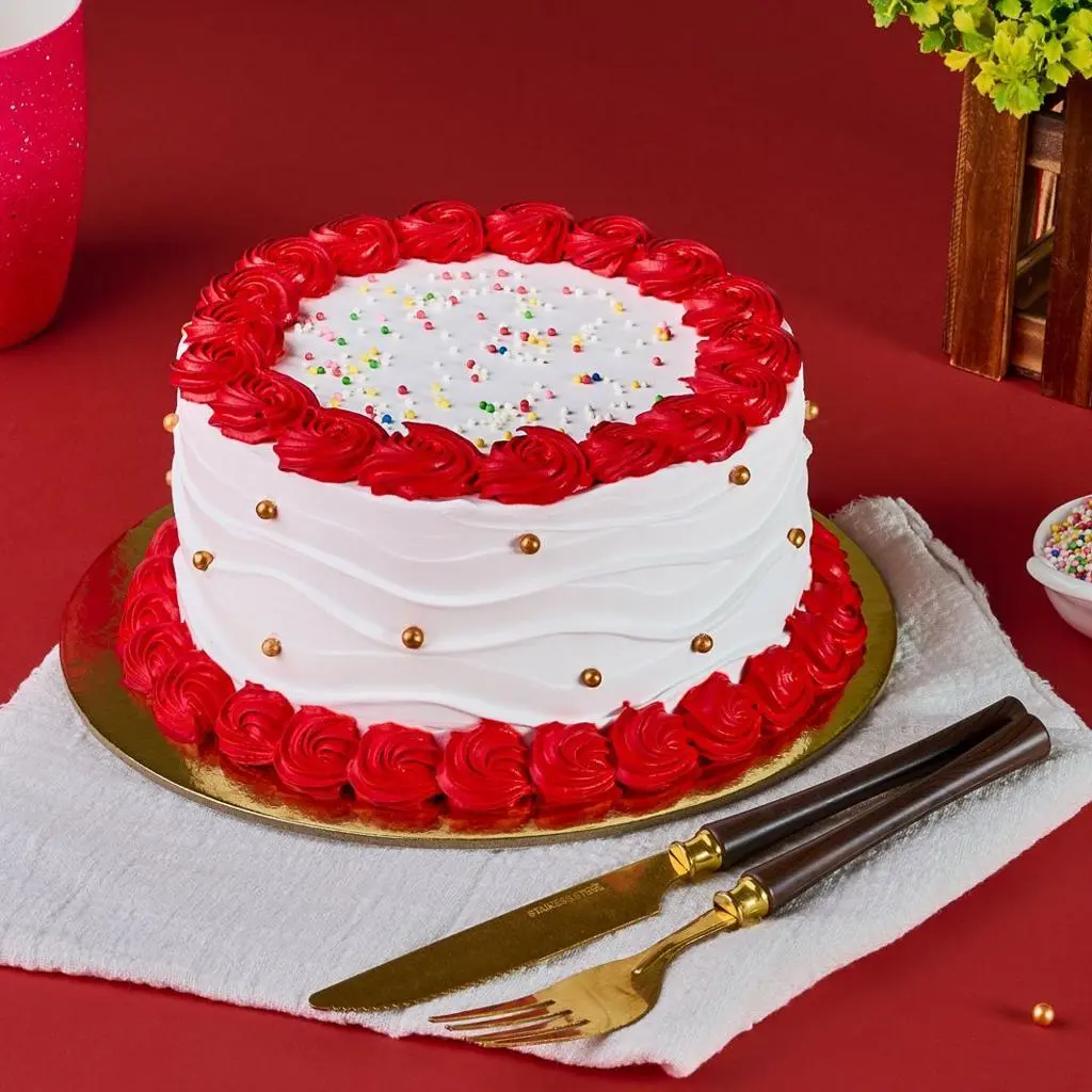 Red Rose Cake