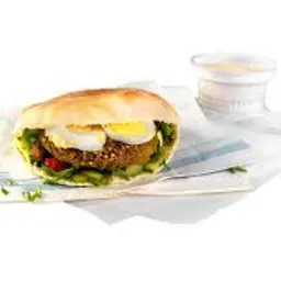 Falafel Eggs Sandwich