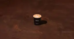 لاتيه جوز الهند حار