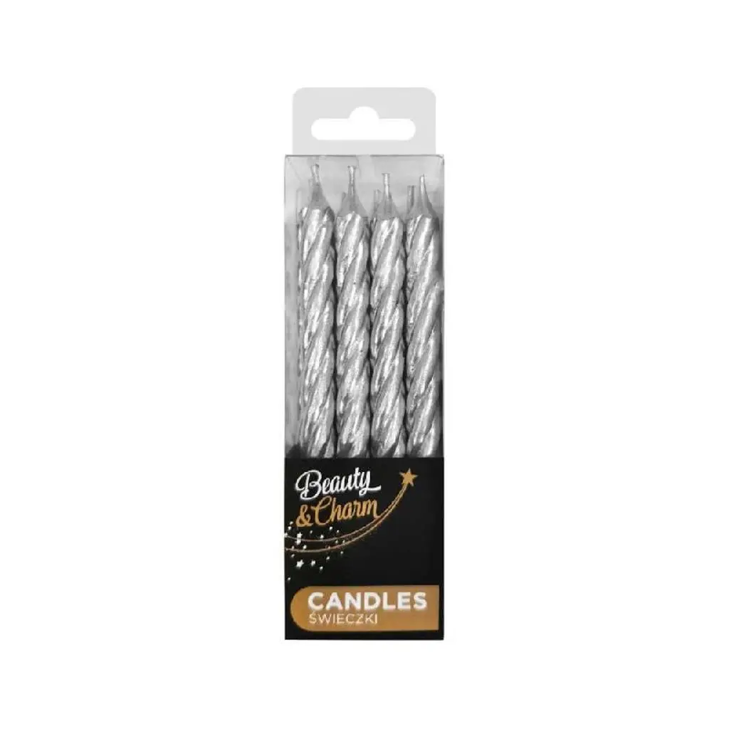 Silver Sparkler Candle For Cake Or Celebration