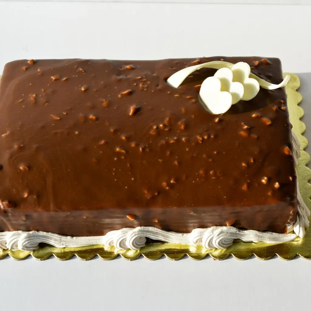 Rectangular Rocher Chocolate Cake