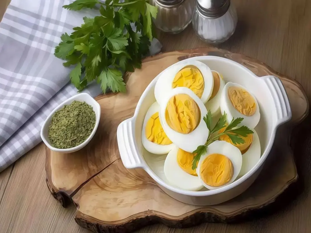 Boiled Eggs with Salt and Pepper