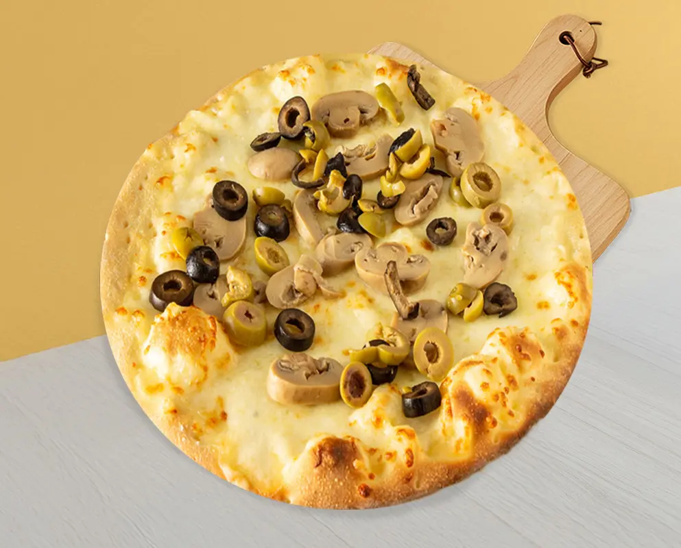 جبنة عكاوي فطر مع زيتون