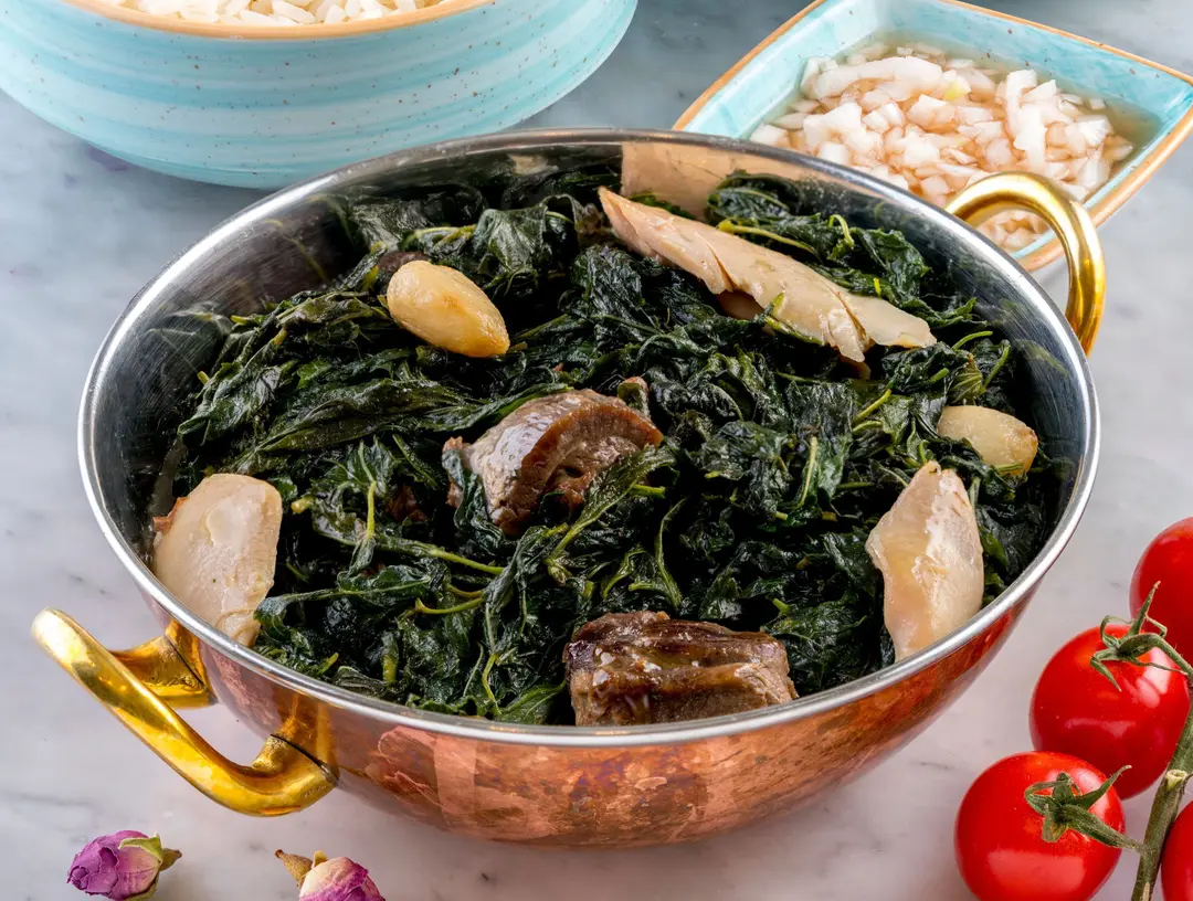 Mloukhiyeh Shamiyeh with Chicken