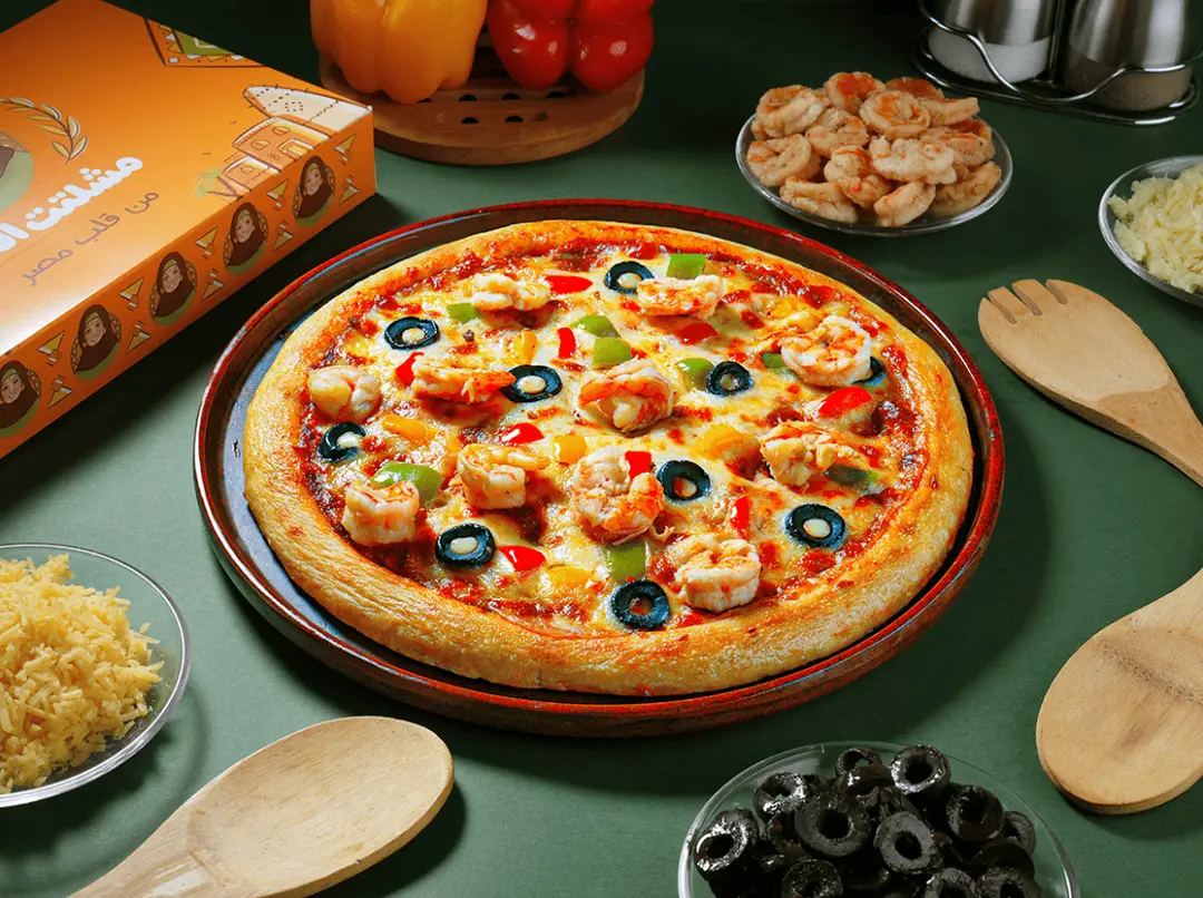 Shrimp pizza