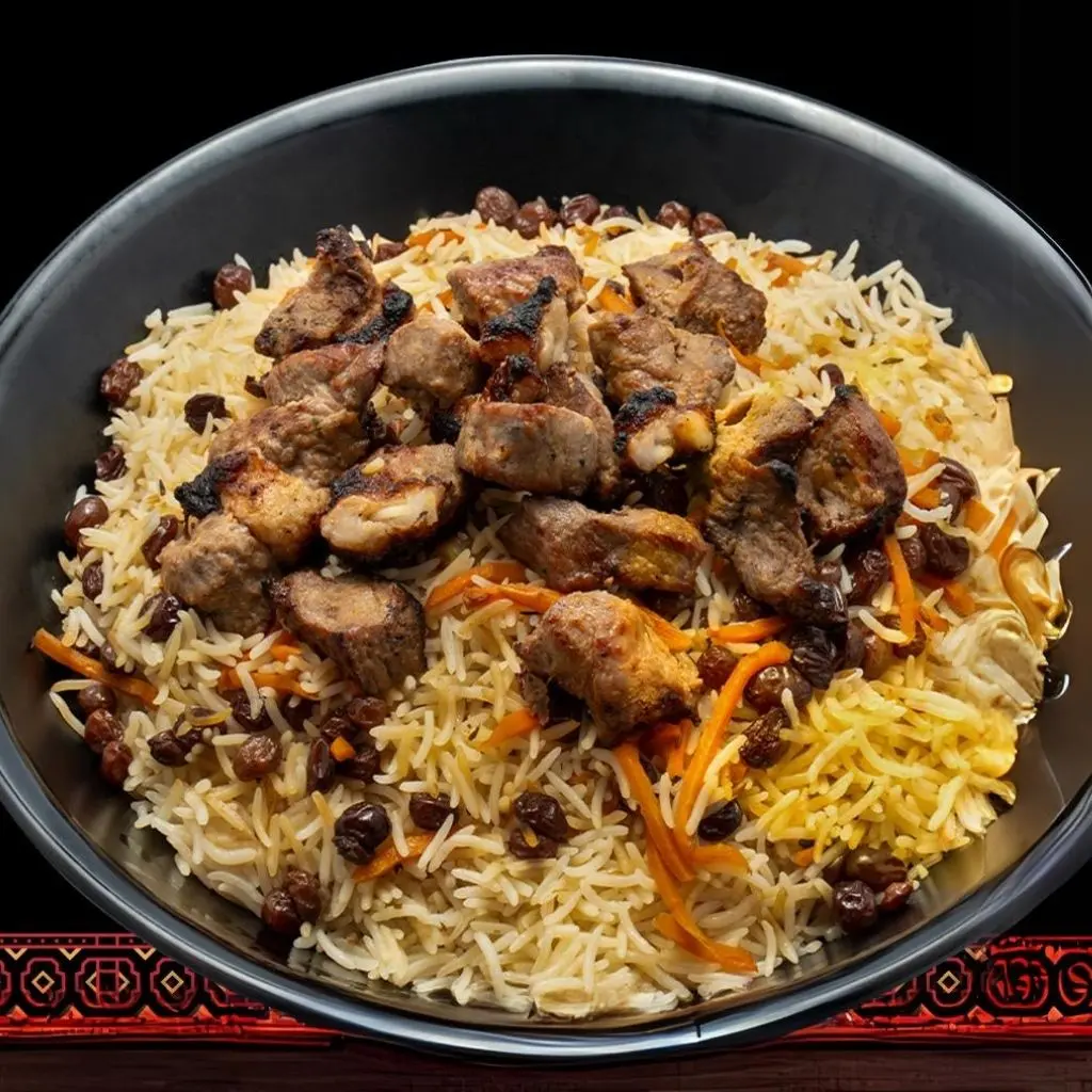 أوصال لحم بقري مع الرز