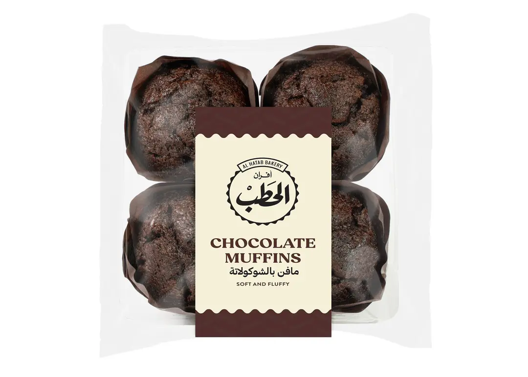 الحطب مافن شوكولاته 4قطع