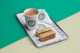 شابورة مع شاي كرك وسط