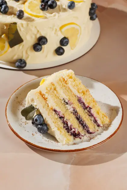 Elderflower Blueberry Cake