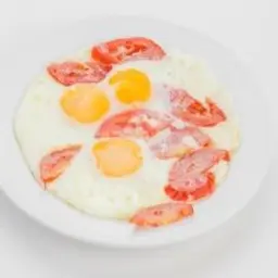 Sunny Side Up Eggs with Cheese Plate