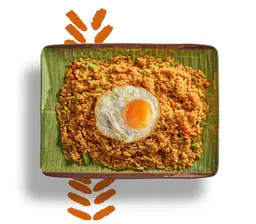رز مقلي دجاج وجمبري