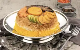 مقلوبة دجاج (نصف حبة)