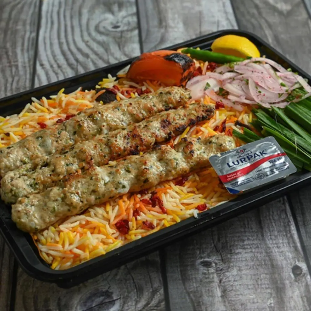 Chicken Kebab with Rice
