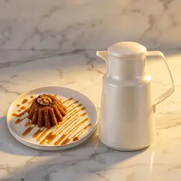 دلة القهوة السعودية مع كيك التمر