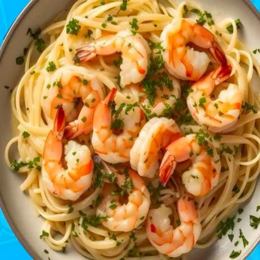 Shrimp Pasta Casserole with White Sauce