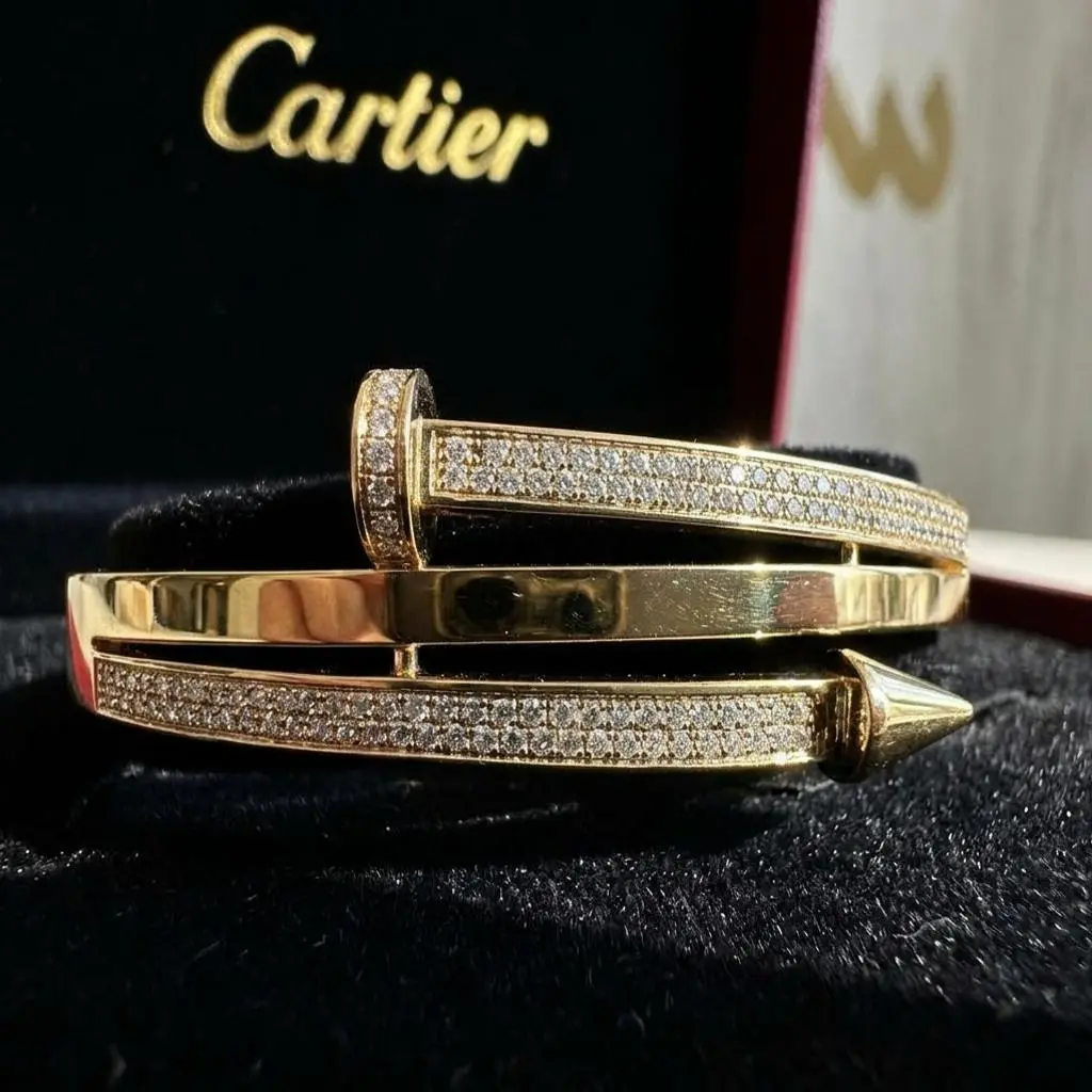 The Diamond Golden Wrap Bangle