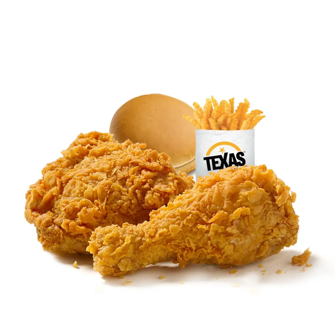 2 Pieces of Broasted Chicken with Value Fries and a Bun