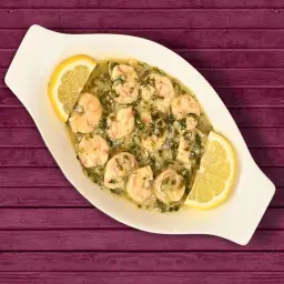 روبيان بالكزبرة والثوم