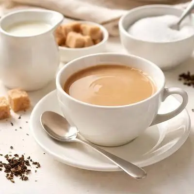 شاي بالحليب