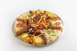 طبق الوردة البخاري حجم صغير ويقدم في طبق للضيافة