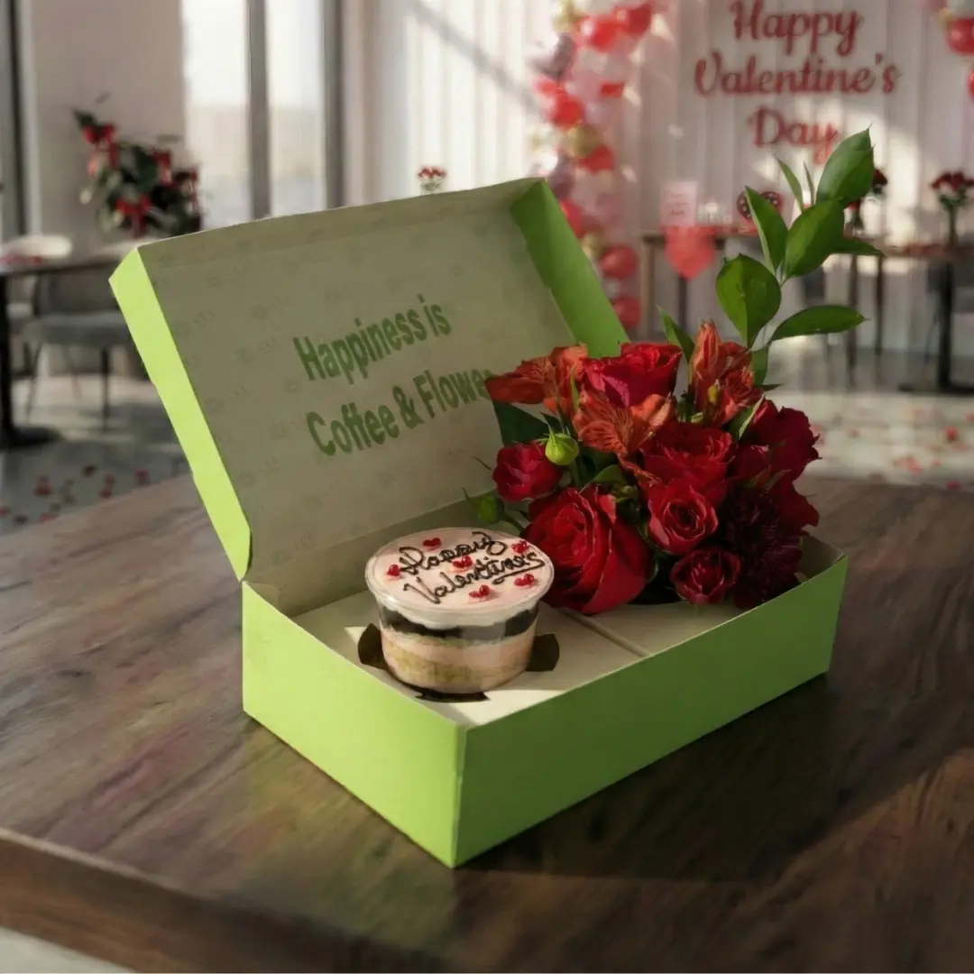 Valentine Cupcake and Roses Box