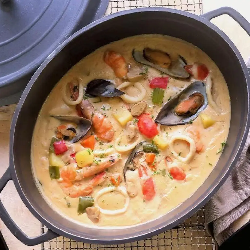 Seafood Tagine With White Sauce