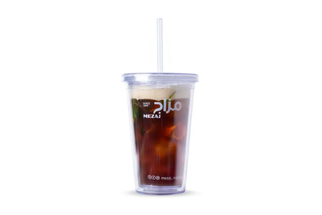 Ice Tea transparent cup