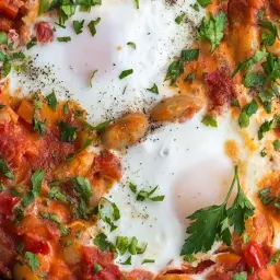Beans with Eggs