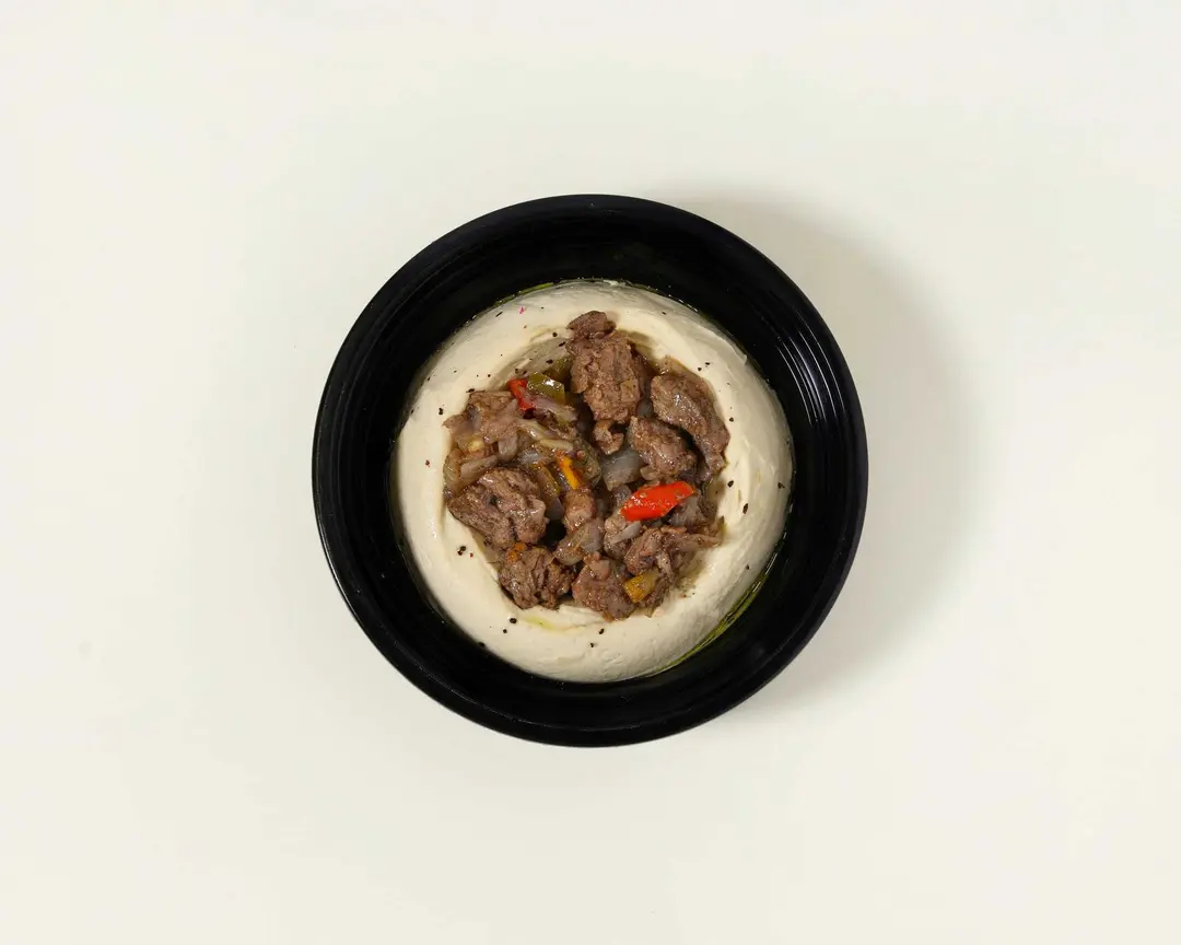 Hummus with meat