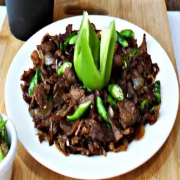 Fried Beef with Green Chilli (Dry)