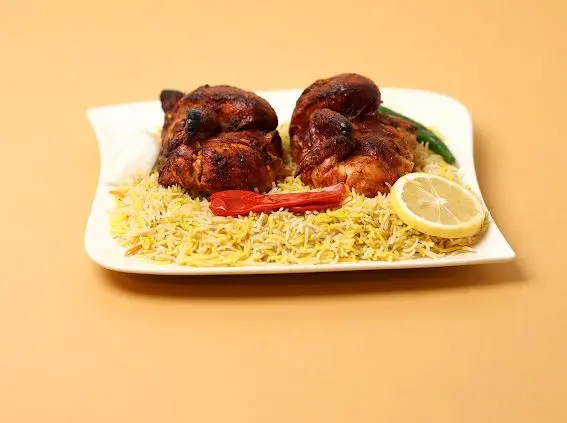 Whole Grill Chicken With Smoked Rice
