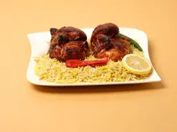 Whole Grill Chicken With Smoked Rice