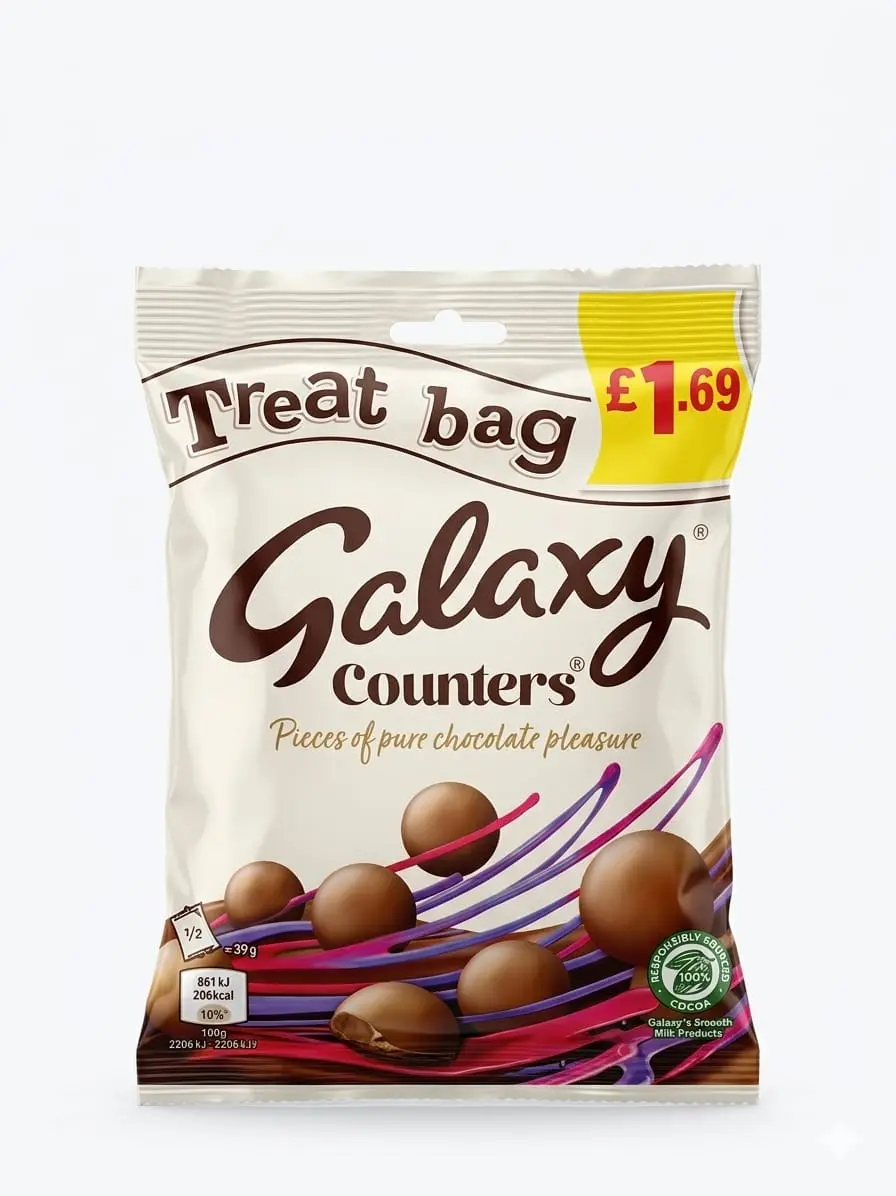 Galaxy Counters Chocolate Treat Bag 78g
