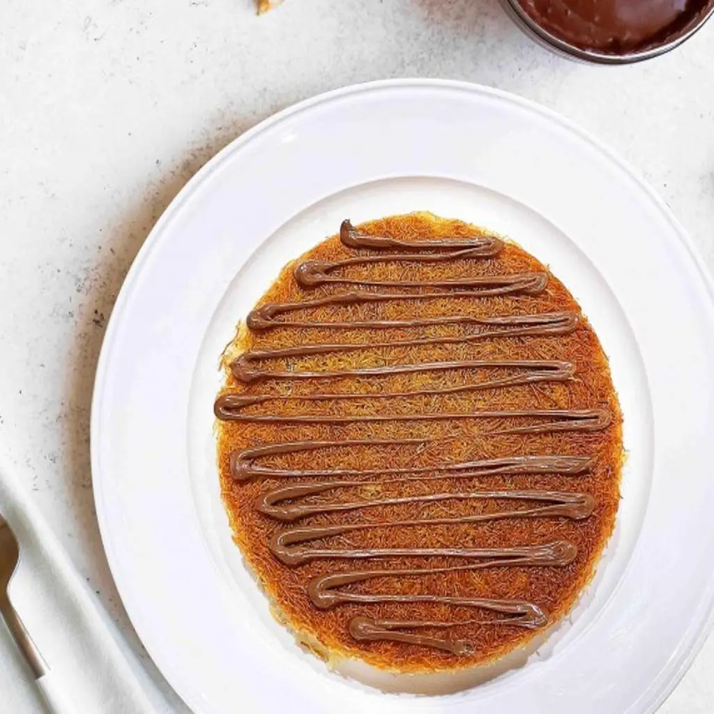 Nutella Kunafa with Cream