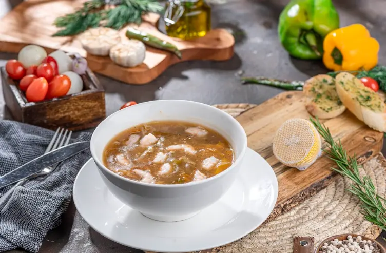 Chinese Soup With Shrimp