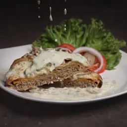 ساندويتش برجر بالمشروم