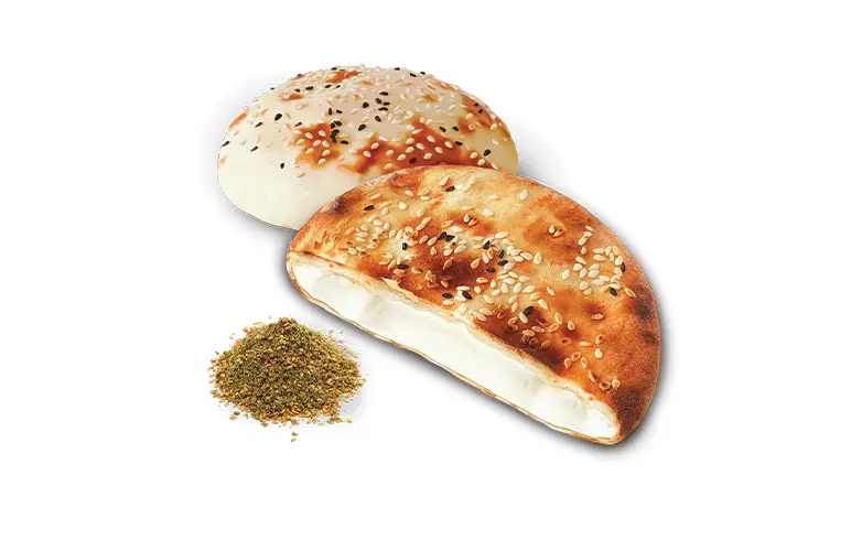 فطيرة لبنة بالزعتر