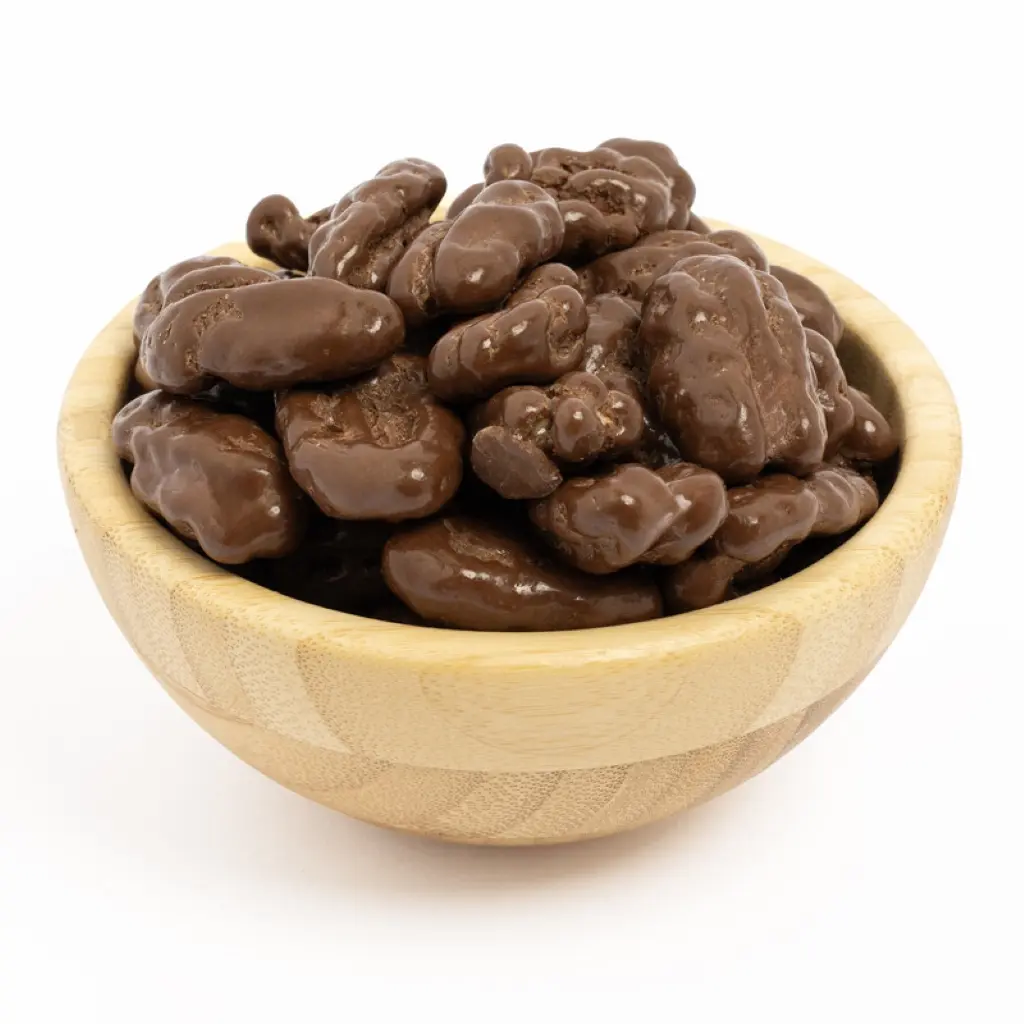 بيكان مغطى بالشوكولاتة والكراميل