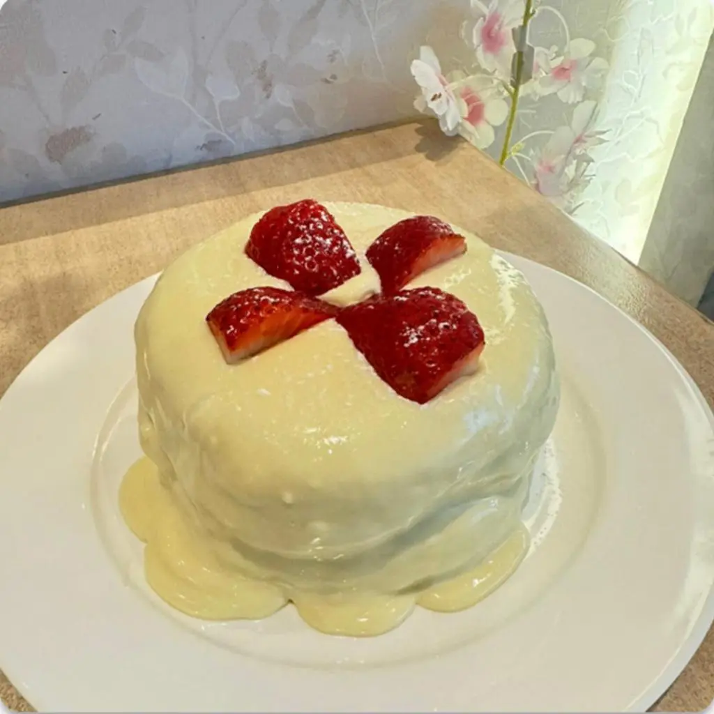 Japanese Pancake with White Chocolate