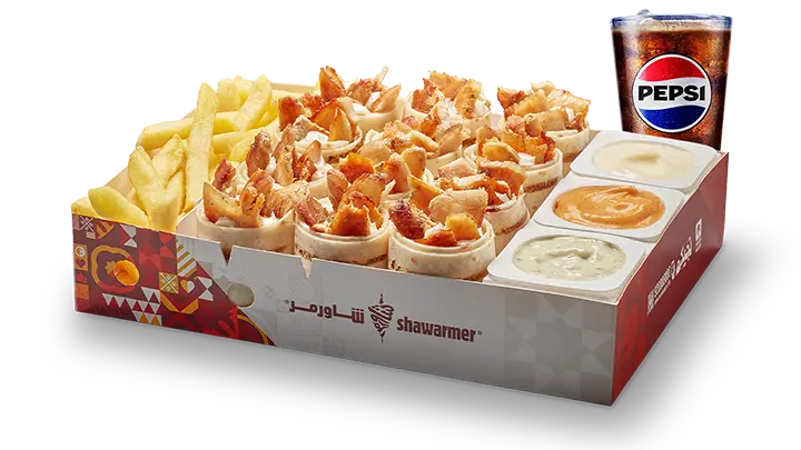 دبل عربو دجاج وجبة